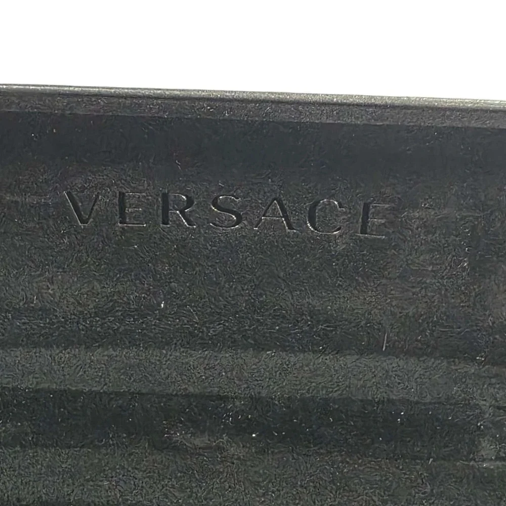 VERSACE Black Hard Shell Eyeglasses Sunglass Case Protective Holder Box Designer